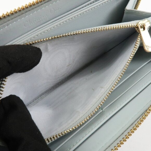 ❤️Authentic Christian Dior Canage Patent Leather Zippy Long Wallet❤️ - Picture 12 of 16